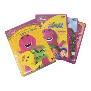 Barney and Friends DVD 3 Pack Children Educational Learning Fun Movies Dinosaur